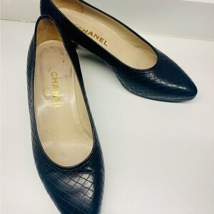 Chanel Black Quilted Women's Shoes